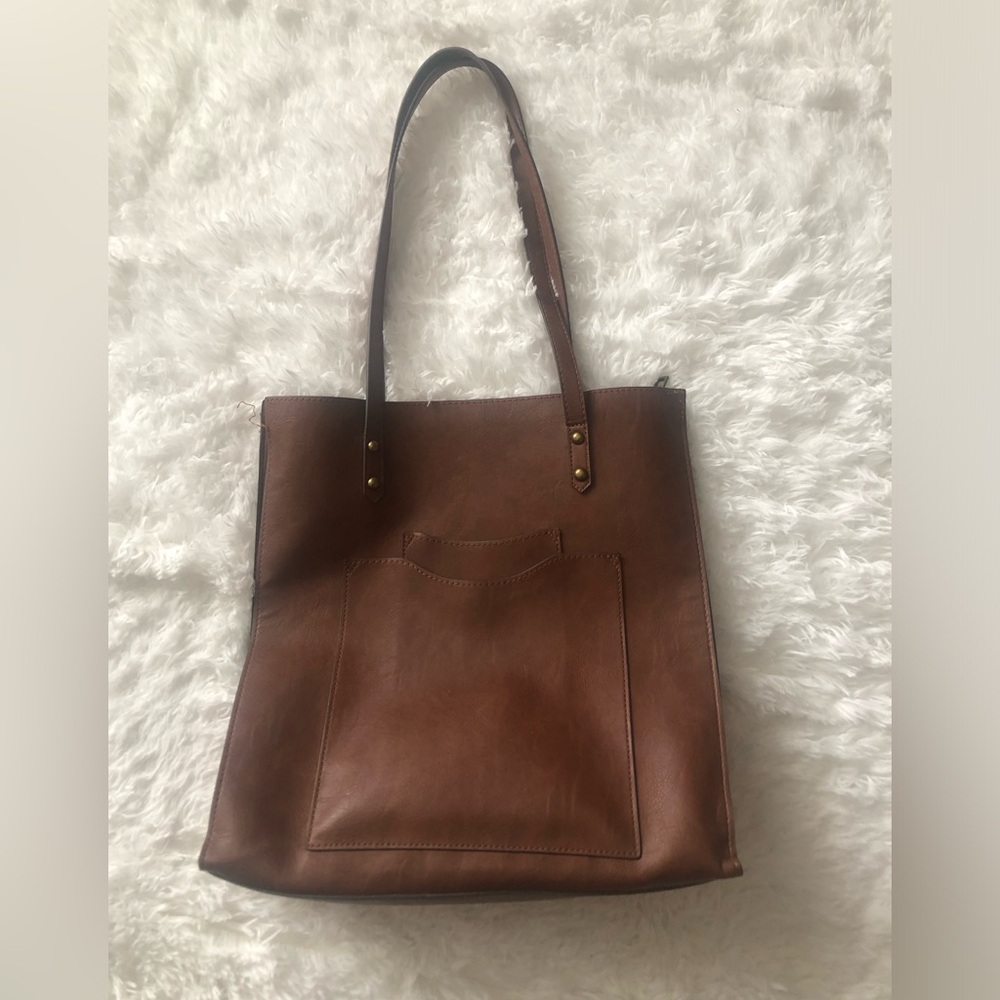 Faux Brown leather bag